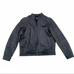 Knoles&Carter Mens Bomber Leather Jacket Knoles&Carter Mens Bomber Leather Jacket